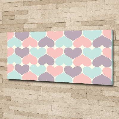 Foto in plexiglas Kleurrijke harten