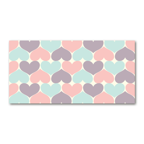 Foto in plexiglas Kleurrijke harten