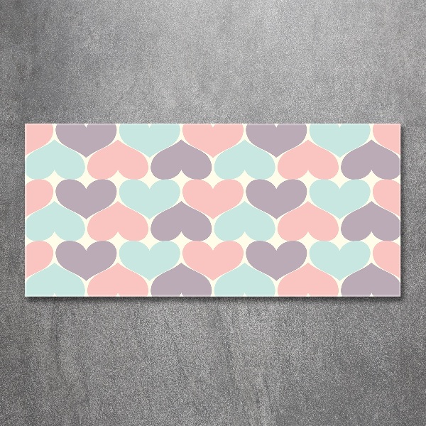 Foto in plexiglas Kleurrijke harten