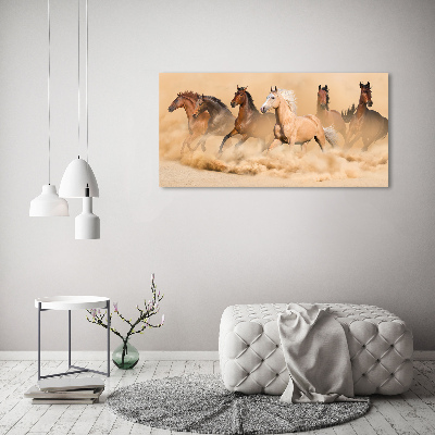 Schilderij op acrylglas Woestijnpaarden