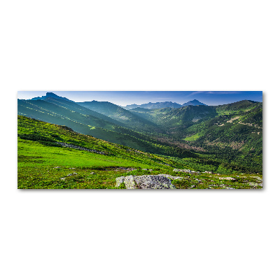 Foto obraz szkło akryl Świt w górach