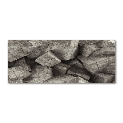 Foto in plexiglas Betonnen kubussen