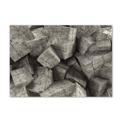 Foto in plexiglas Betonnen kubussen