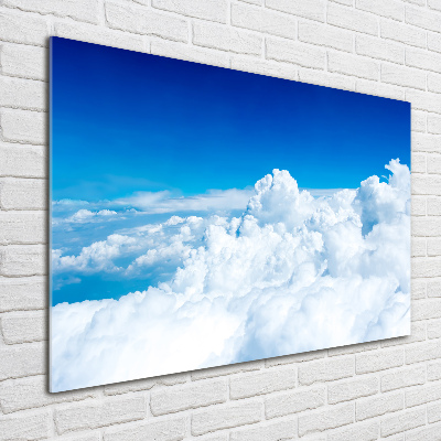 Plexiglas foto Wolken vanuit vogelperspectief