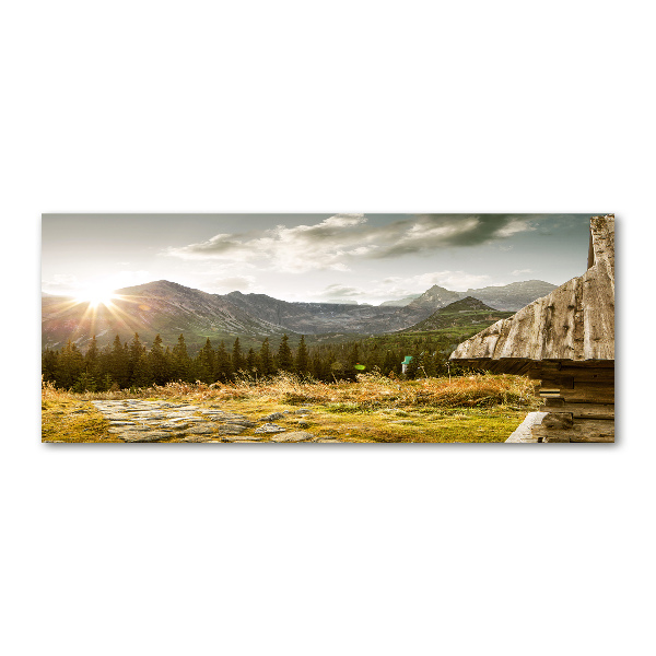 Plexiglas schilderij Huis in de bergen