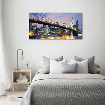 Schilderij op acrylglas Brooklynbrug