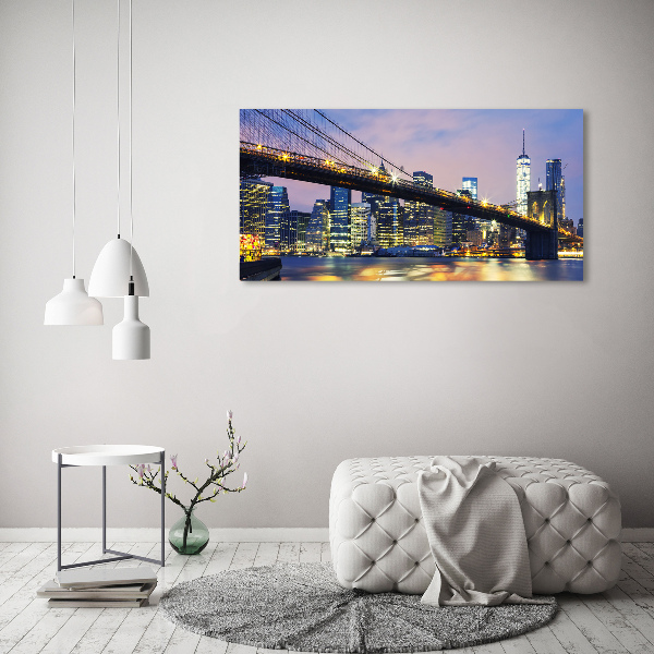Schilderij op acrylglas Brooklynbrug
