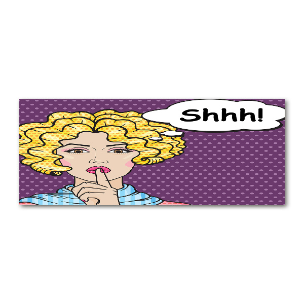 Foto in plexiglas Stripboekvrouw