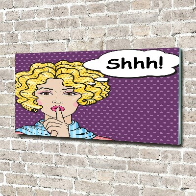 Foto in plexiglas Stripboekvrouw