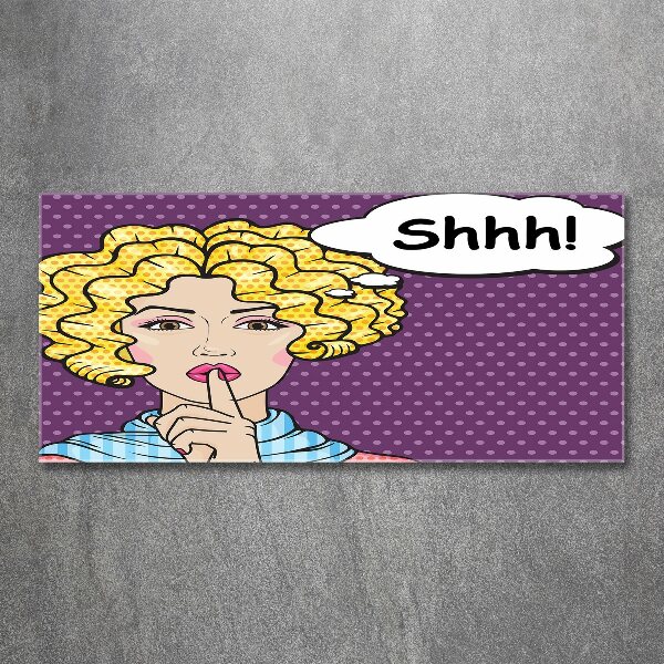 Foto in plexiglas Stripboekvrouw