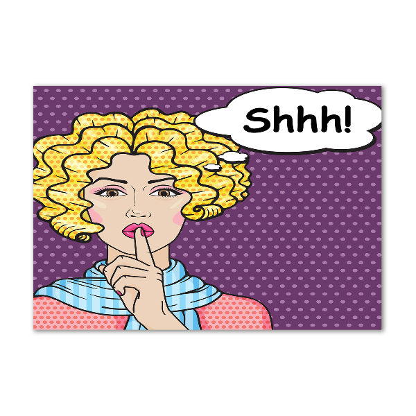 Foto in plexiglas Stripboekvrouw