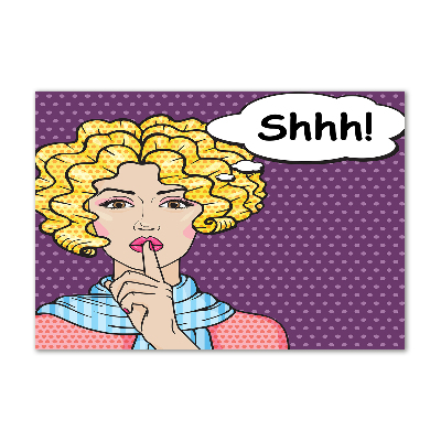 Foto in plexiglas Stripboekvrouw