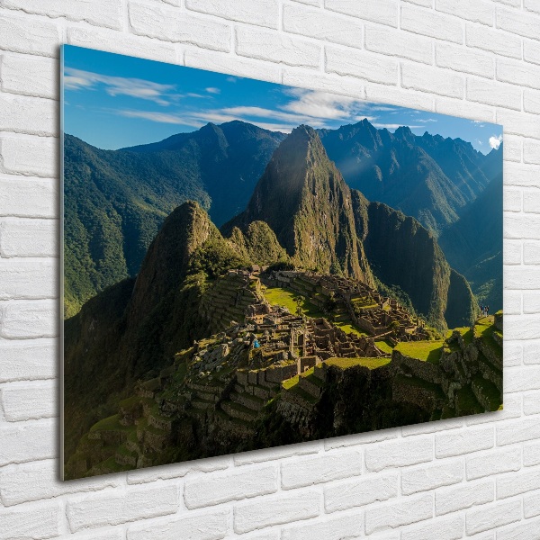 Plexiglas schilderij Ruïnes van Machu Picchu