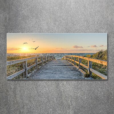 Foto in plexiglas Pad naar het strand