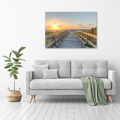 Foto in plexiglas Pad naar het strand