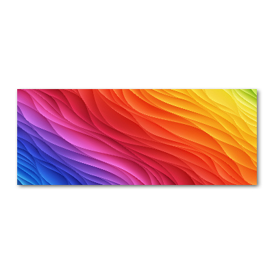 Schilderij op acrylglas Kleurrijke golven