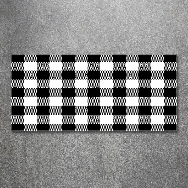 Schilderij op acrylglas Zwart-wit geblokt