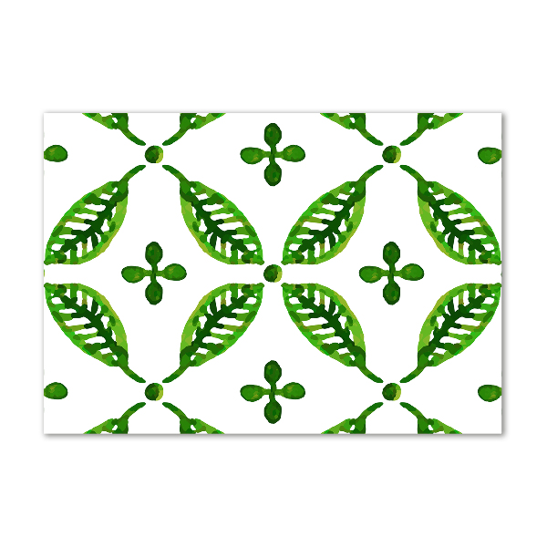 Obraz zdjęcie szkło akryl Zielone liście