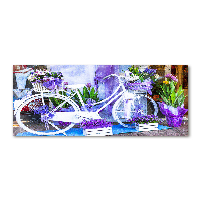 Foto plexiglas Witte fiets
