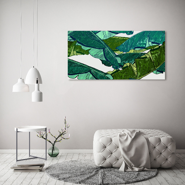 Schilderij op acrylglas Bananenbladeren