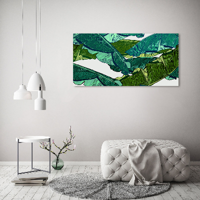 Schilderij op acrylglas Bananenbladeren