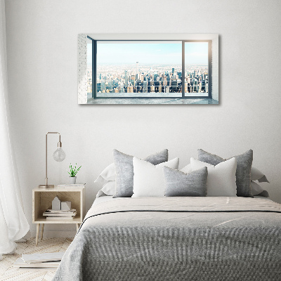 Plexiglas schilderij Uitzicht op de stad