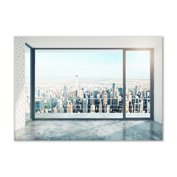 Plexiglas schilderij Uitzicht op de stad