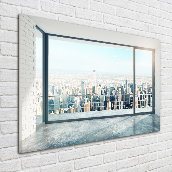 Plexiglas schilderij Uitzicht op de stad