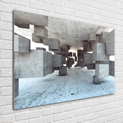 Plexiglas schilderij Kubussen van beton