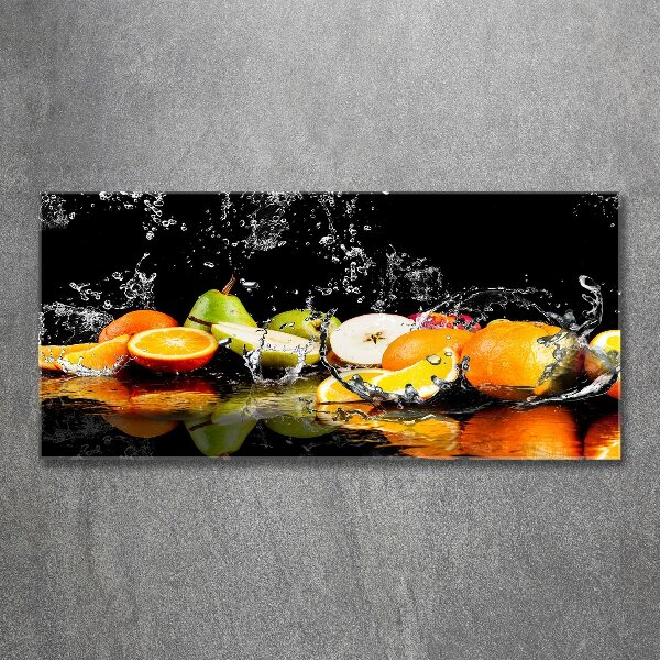 Foto in plexiglas Fruit en water