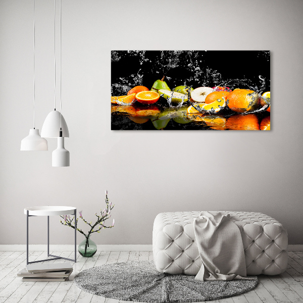 Foto in plexiglas Fruit en water