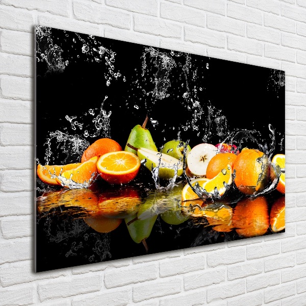 Foto in plexiglas Fruit en water