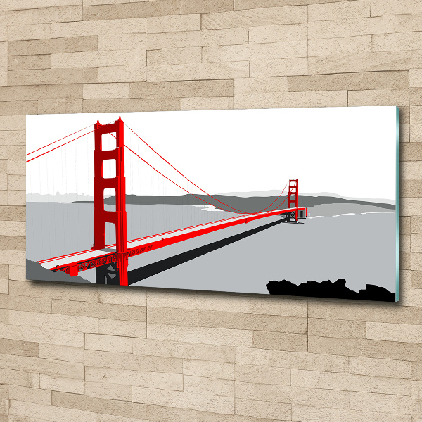 Schilderij op acrylglas San Francisco-brug