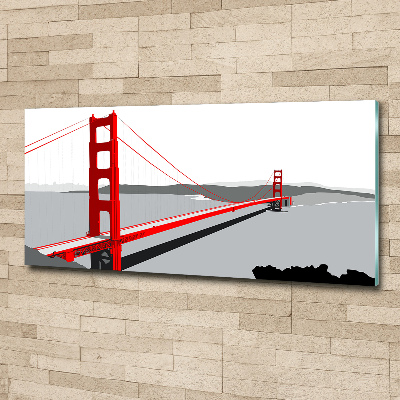 Schilderij op acrylglas San Francisco-brug