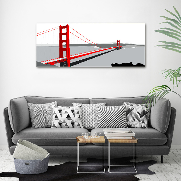 Schilderij op acrylglas San Francisco-brug