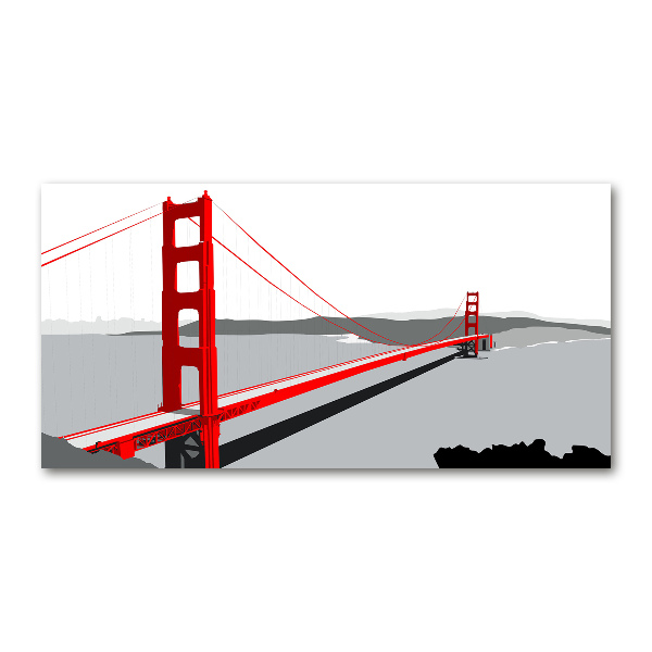 Schilderij op acrylglas San Francisco-brug