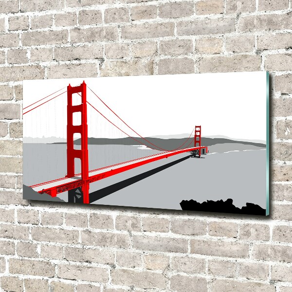 Schilderij op acrylglas San Francisco-brug