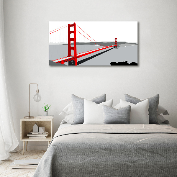 Schilderij op acrylglas San Francisco-brug