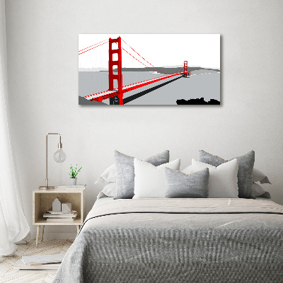Schilderij op acrylglas San Francisco-brug