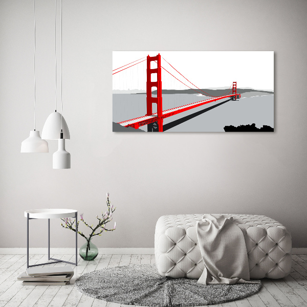 Schilderij op acrylglas San Francisco-brug