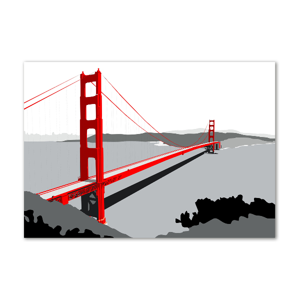 Schilderij op acrylglas San Francisco-brug