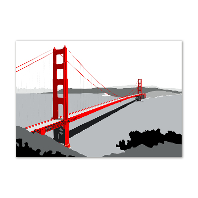 Schilderij op acrylglas San Francisco-brug