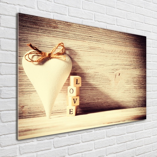 Fotoobraz na ścianę szkło akrylowe Miłość
