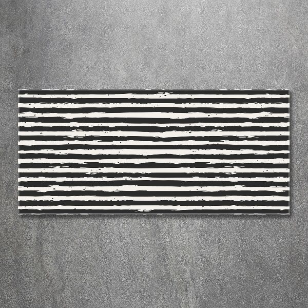 Foto plexiglas Zwart-witte strepen