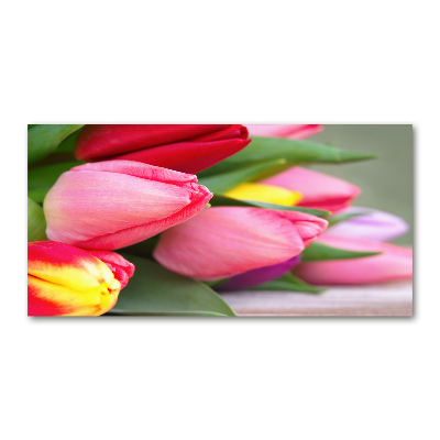 Foto op plexiglas Kleurrijke tulpen