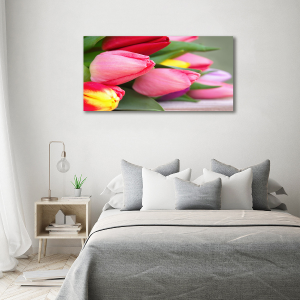 Foto op plexiglas Kleurrijke tulpen