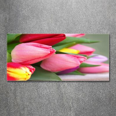 Foto op plexiglas Kleurrijke tulpen