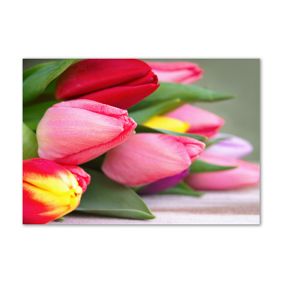 Foto op plexiglas Kleurrijke tulpen