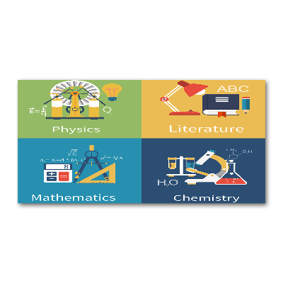 Foto obraz akryl Przedmioty szkolne