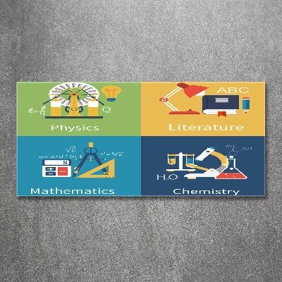 Plexiglas schilderij Schoolvakken